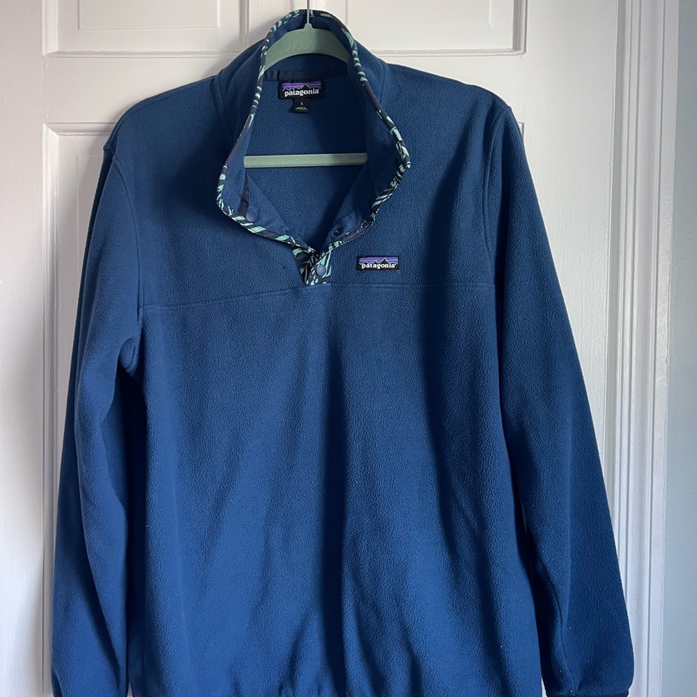 Patagonia Blue Fleece Pullover